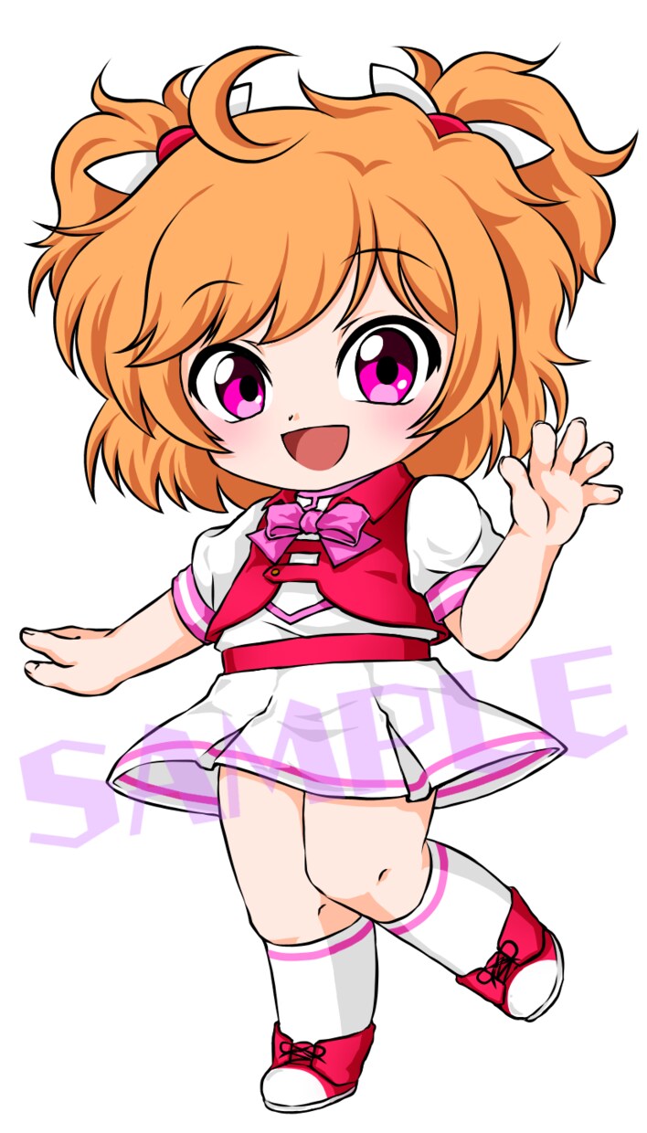 3頭身のかわいい立ち絵描きます 2頭身からパワーアップ！細かい表現ができるようになりました！ イメージ2