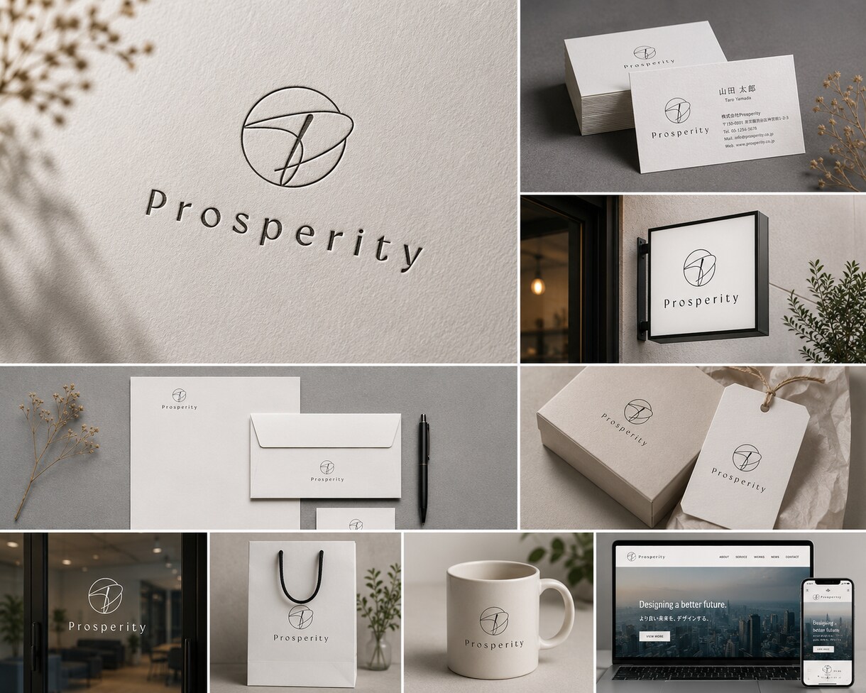 開業応援！ロゴ＋名刺セット制作します 修正無制限・AIデータ込み・印刷対応 イメージ7