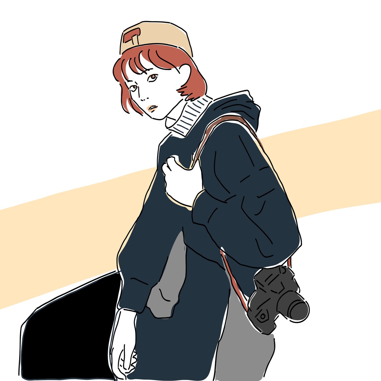 シンプルな線画の似顔絵イラストを描きます ★即日〜5日のスピード納品！お気軽にご相談ください！ イメージ3