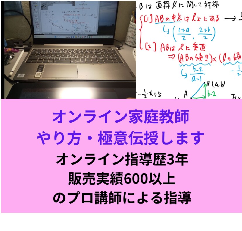 プロ直伝！オンライン家庭教師やり方・極意伝授します オンライン指導歴4年・販売実績600以上のプロ講師による指導 イメージ1