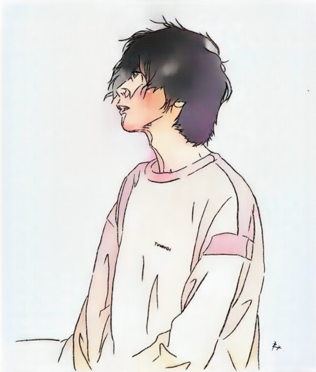 人物画を鉛筆タッチの水彩画にて描きます 手書きイラストデータを写真からイラストにて作成致します＾＾ イメージ3