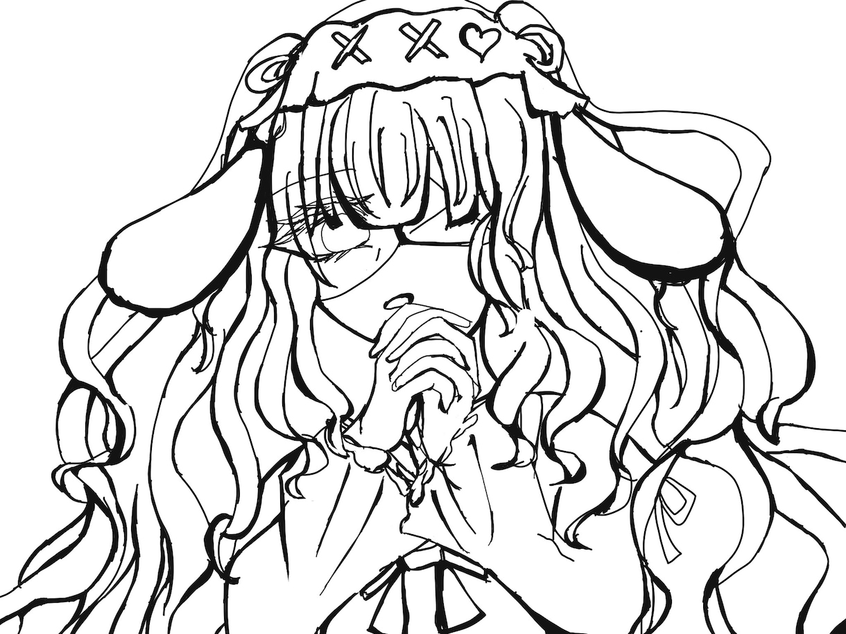 SNS用の可愛い女の子のアイコンお描きします 可愛い地雷・サブカル女子のSNSアイコン描きます！ イメージ2