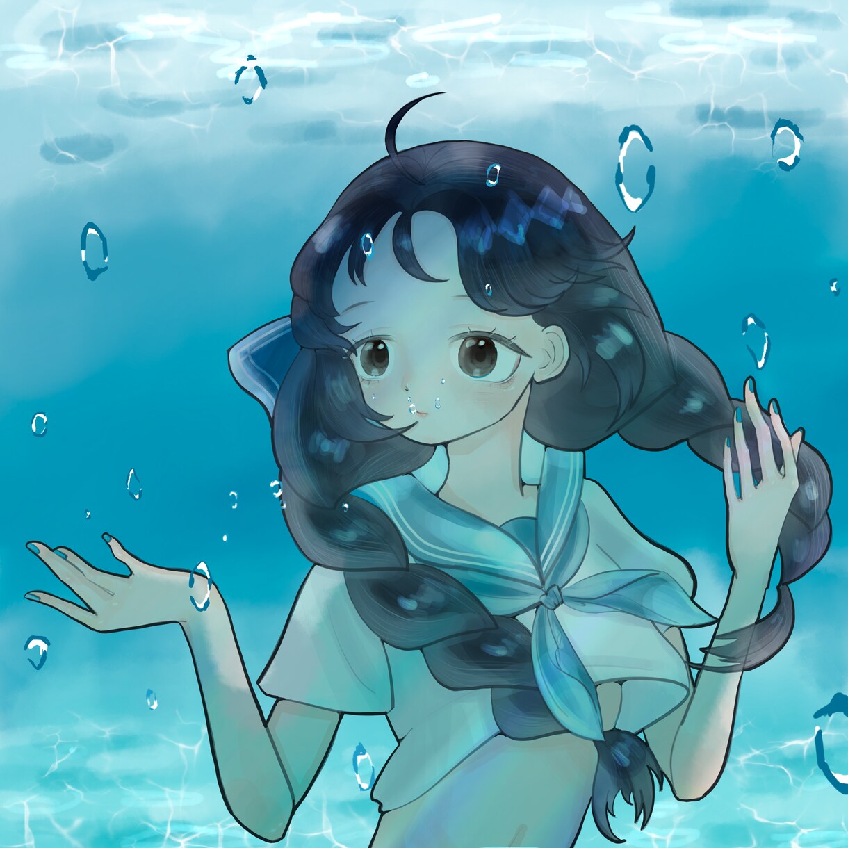 SNSアイコン♩イラスト♩などの制作を承ります かわいい女の子の絵が得意ですお気軽にお問い合わせ下さい イメージ5