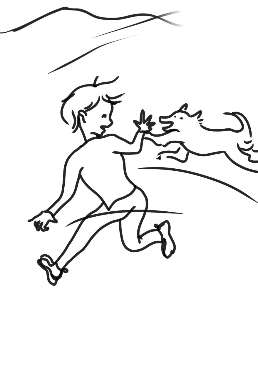 犬が大好きな方へ届けます 飼い犬と、こうしたいと思う夢を絵にしたいです。 イメージ3
