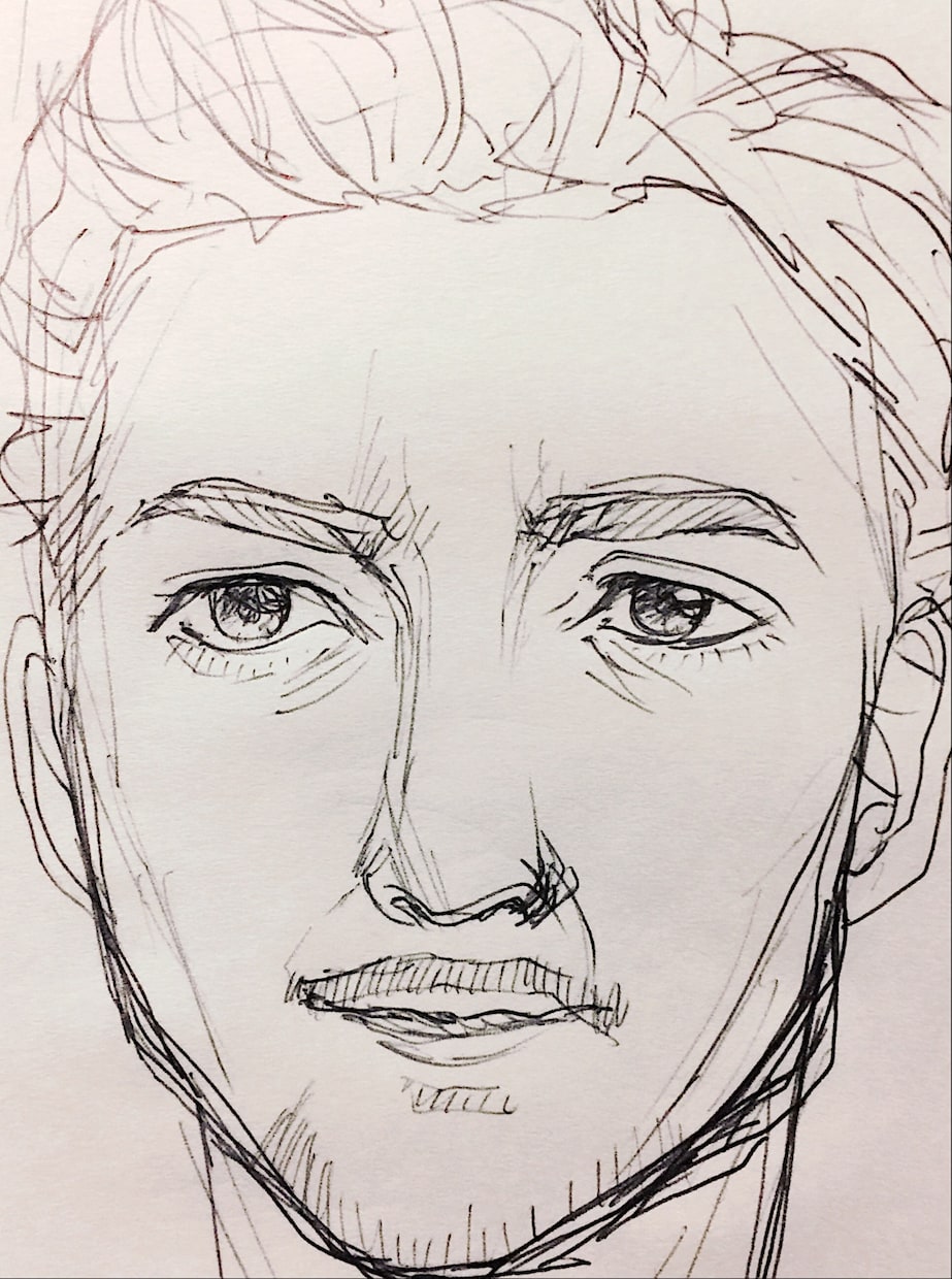 鉛筆でラフな人物画描きます リアルタッチもイラストタッチもどちらでも！ イメージ2