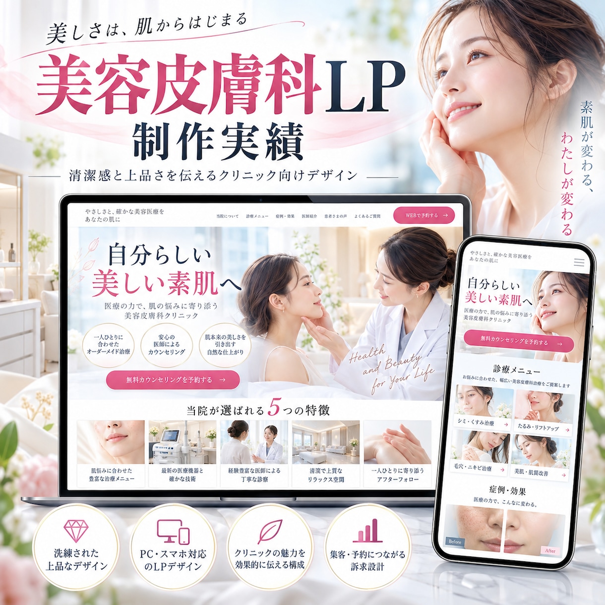 画像・カンプから2日以内にLPをコーディングします Canva・画像OK｜編集しやすいHTMLで納品 イメージ4