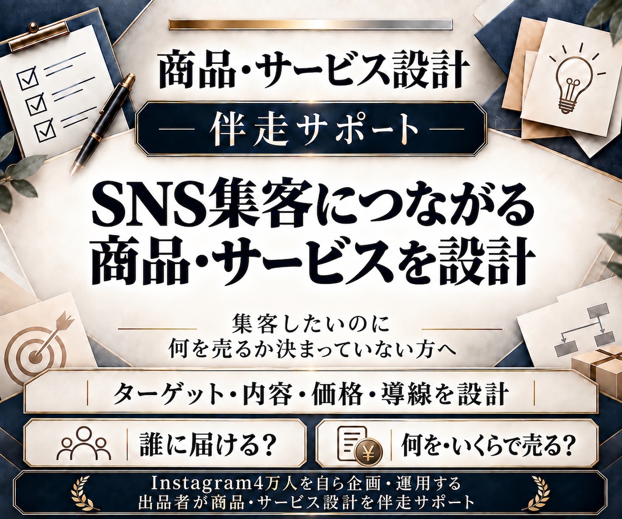 SNS集客につながる商品・サービス設計を伴走します 投稿の先の予約・来店まで。1ヶ月伴走で集客を改善 イメージ1