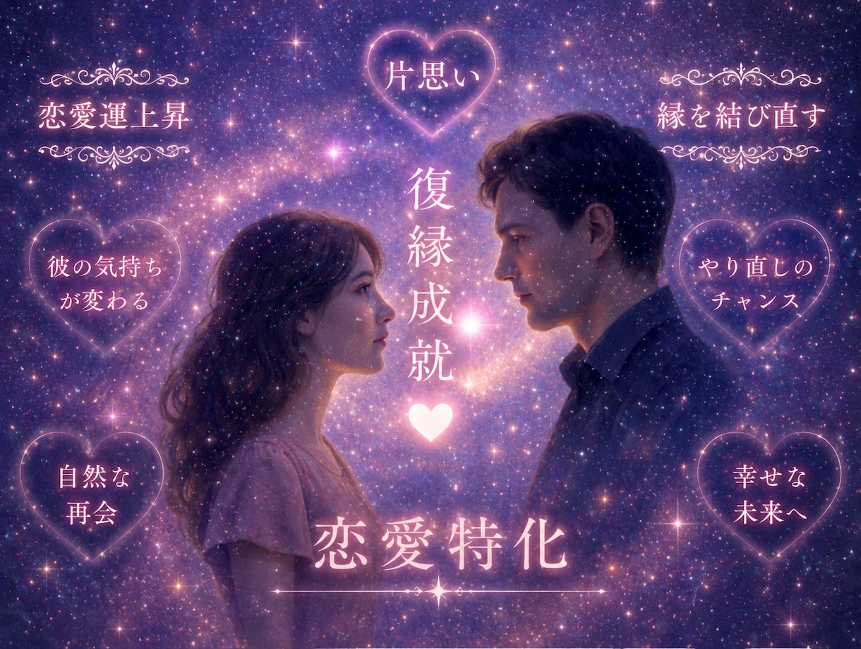 あなたの恋のモヤモヤをスッキリ解決します 願いを現実に引き寄せる✨奇跡の鑑定＆開封ヒーリング イメージ1