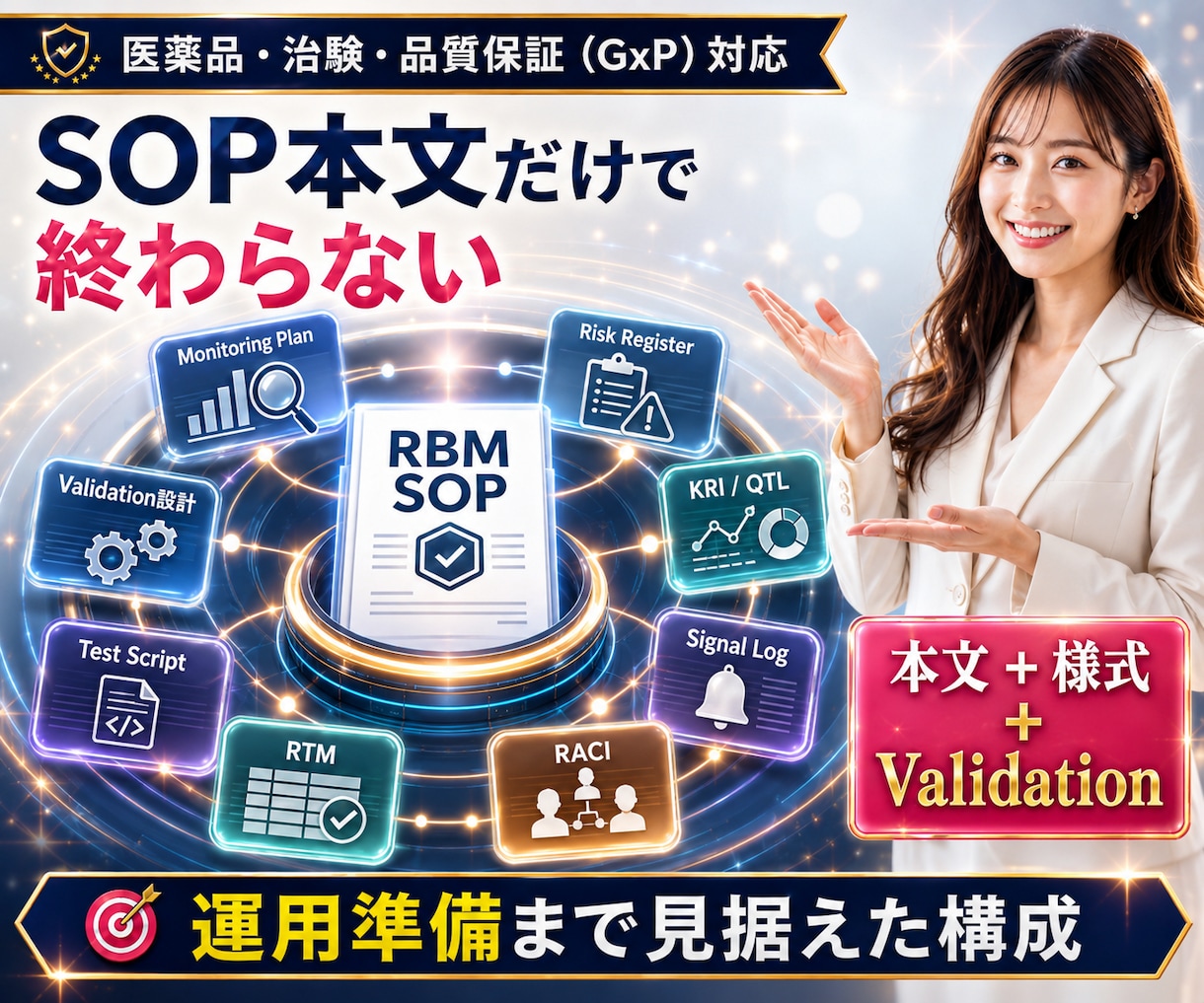 ICH-SOP E6（R3）対応資料作ります 業界最速納品！サムネのSOPなら即納可能！監査耐性あり イメージ8
