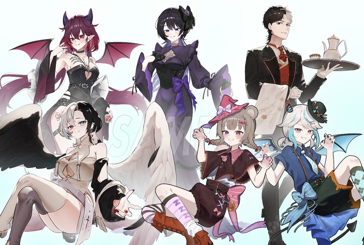 キャラクター立ち絵制作いたします Vtuber、IRIAM、TRPG用など イメージ3