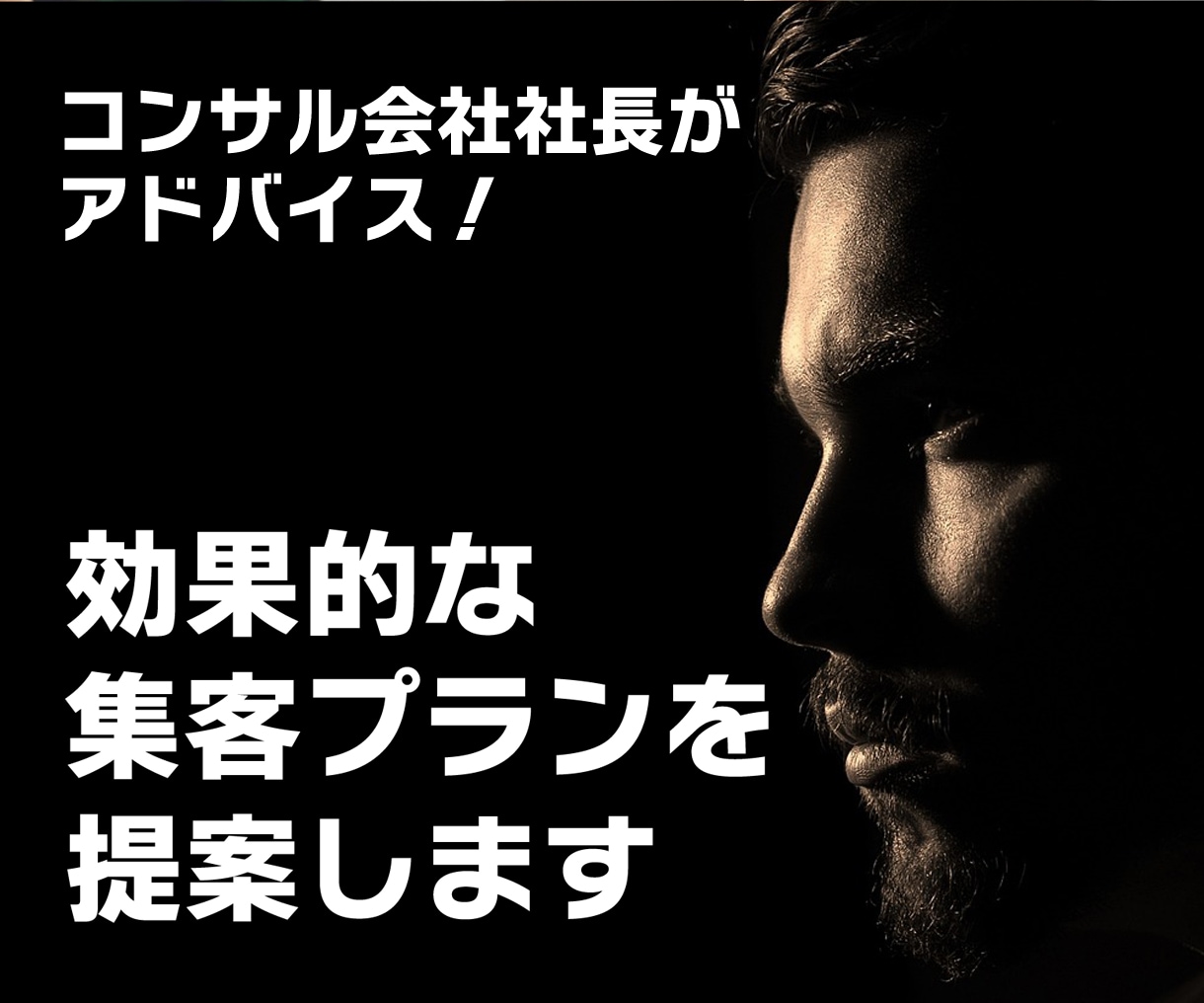 集客で困ってる人専門にマーケティング戦略を立てます コンサル会社代表が、無料でできるアドバイスから提案します イメージ1