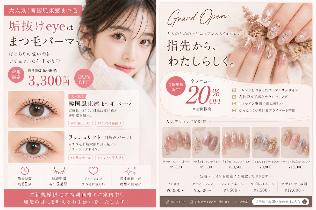 美容サロン向けInstagram投稿作ります AI画像対応◎世界観が伝わる投稿デザイン イメージ3