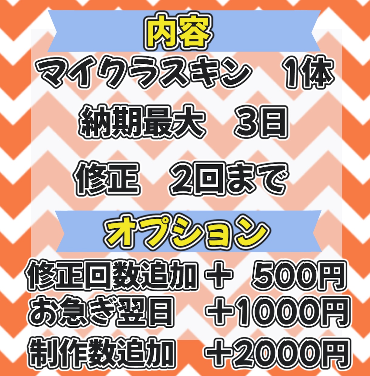マインクラフトのオリジナルスキンを作ります 早い・安い・安心な取引を心がけます イメージ2