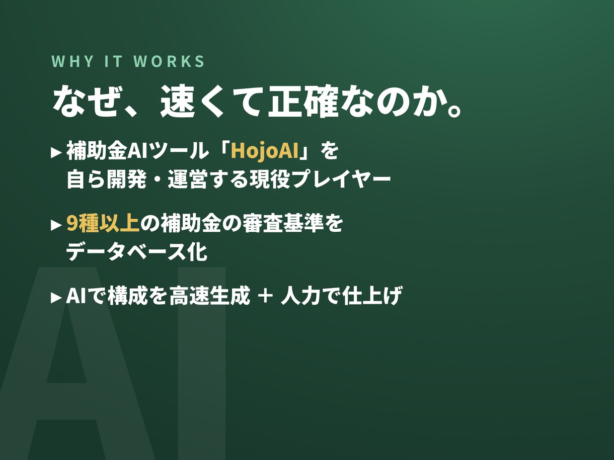 補助金申請書の下書きを48時間で作成します 審査基準に照合した弱点チェックレポート付き イメージ3