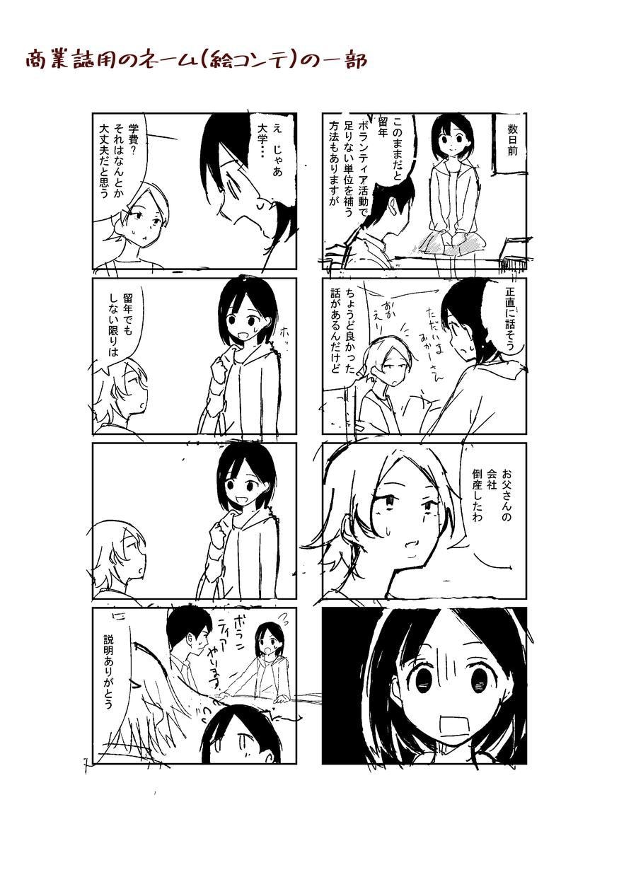 おもろい絵コンテ（ネーム）1枚1500円で描きます プロの漫画家が低予算で絵コンテ（漫画ネーム）を描きます イメージ7