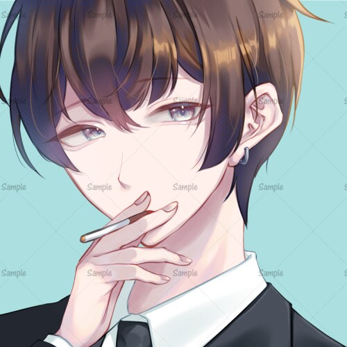 SNSアイコンや立ち絵を制作いたします 可愛い女の子からクールな男性まで　お気軽にご相談ください！ イメージ6