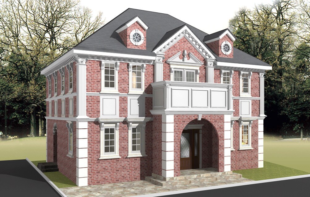 住宅の外観CGパースを作成します 輸入住宅を特に得意としています。デザインのご提案も可。 イメージ6