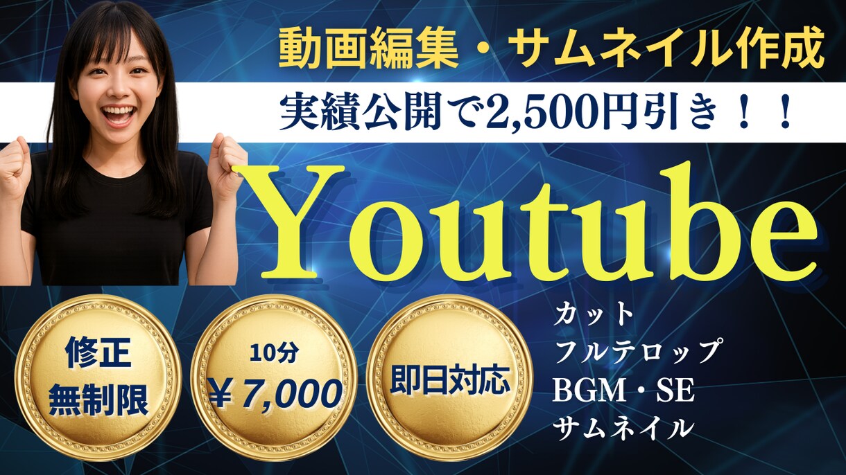 初心者様必見！Youtube等 動画編集致します 修正無制限で安心してご依頼頂けます イメージ1