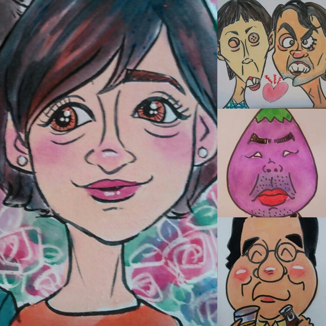 お二人の記念に、又は家族の記念にお描きします きっと、幸せな気分になれますよ。 イメージ4