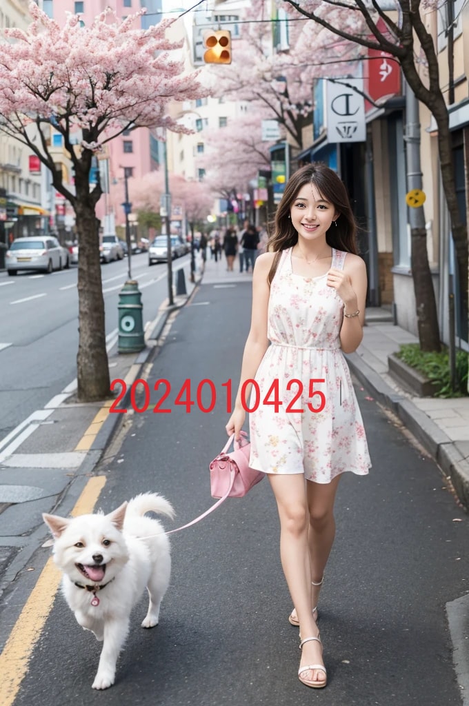 AIで作成した犬の散歩をする女子高生の写真販売ます 撮影や商用利用が難しい、犬の散歩をする女子高生のAI写真販売 イメージ6