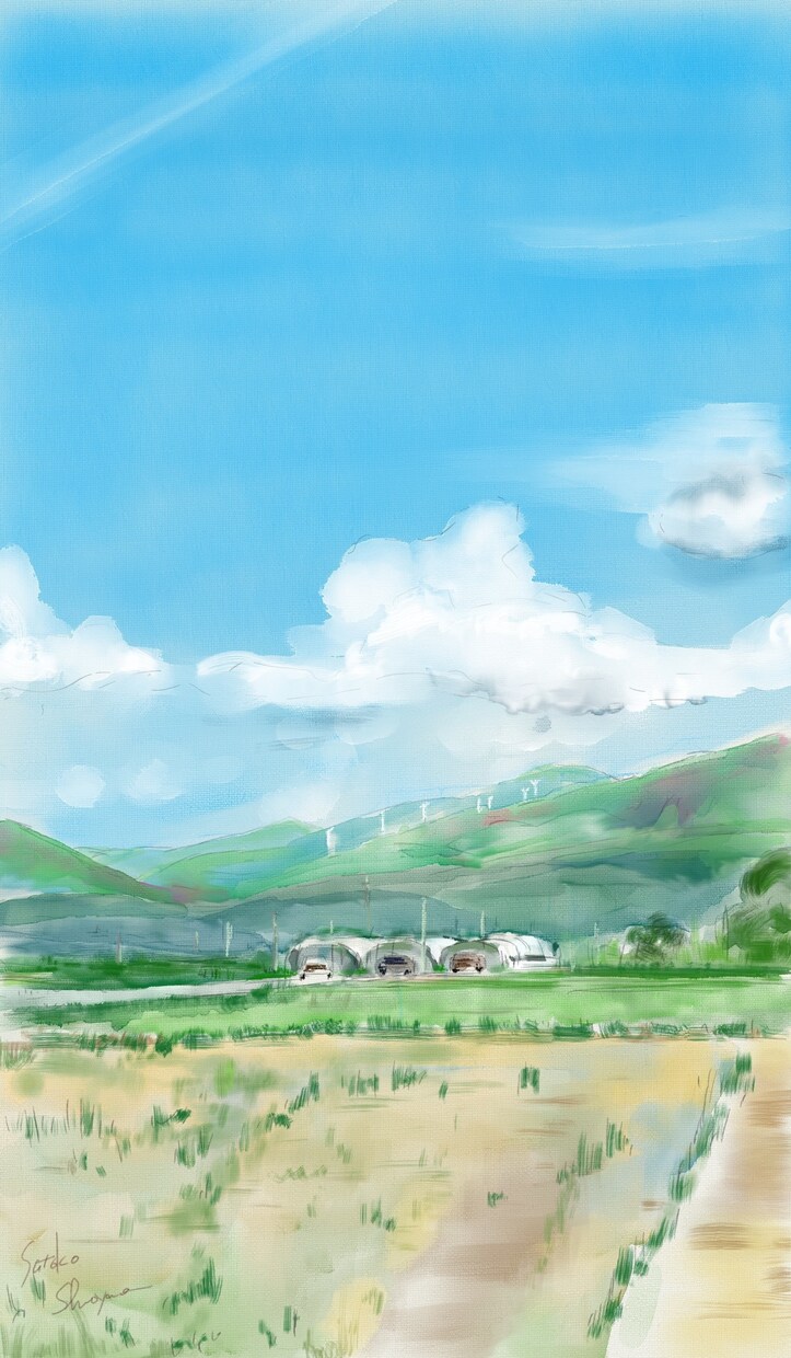 好きな風景をデジタル水彩画で描きます 旅行先の想いでの風景やいつも見る風景を絵葉書にしませんか イメージ4