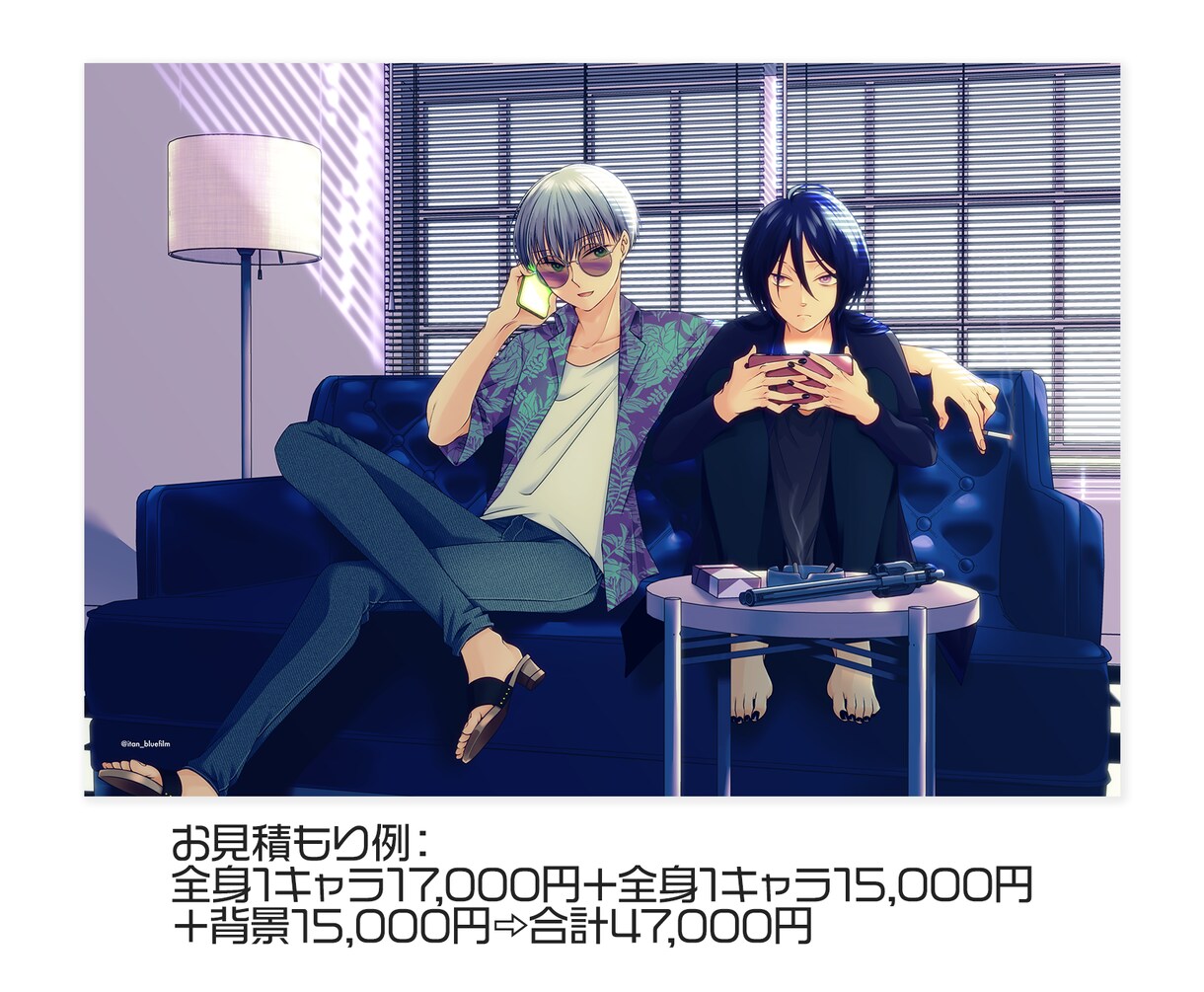 ご希望のイラスト制作致します 印刷物想定・創作BL特化！少年青年得意です イメージ5