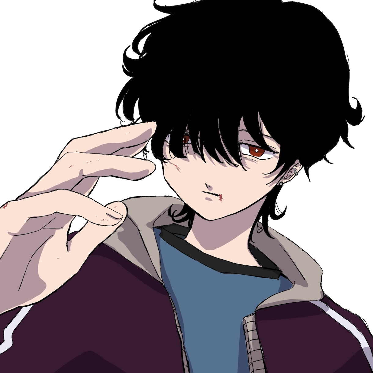 アンニュイなイラスト描きます 独特な雰囲気で目を惹くアイコンに イメージ1
