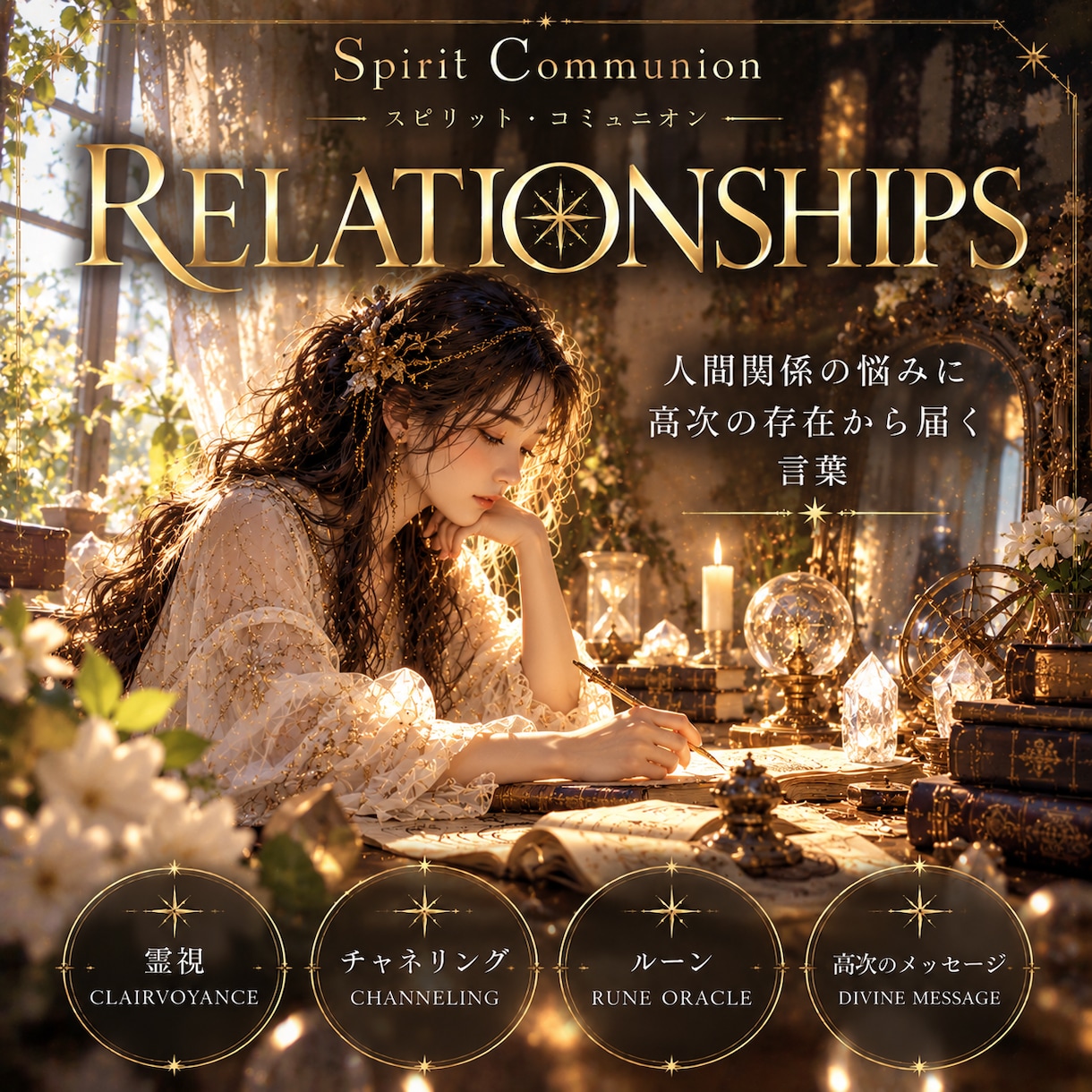 人間関係の悩みを霊視し必要な言葉を届けます 職場・家族・友人に疲れたあなたへ高次の存在から届く言葉。 イメージ1
