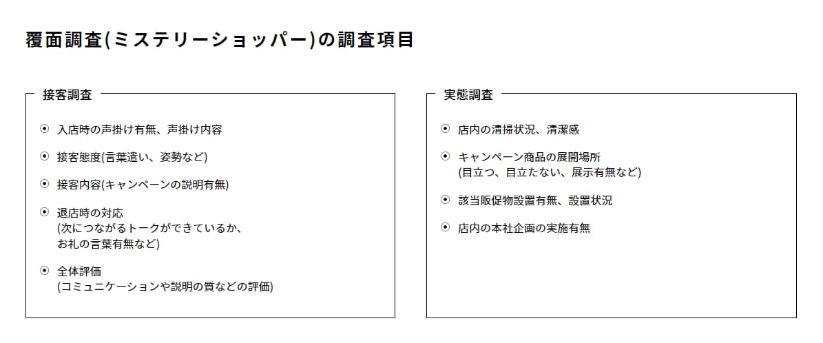 20代男子がプロの目線で覆面調査サービスをします 元ミステリーショッパーが、お客様の目線で徹底的に調査！ イメージ1