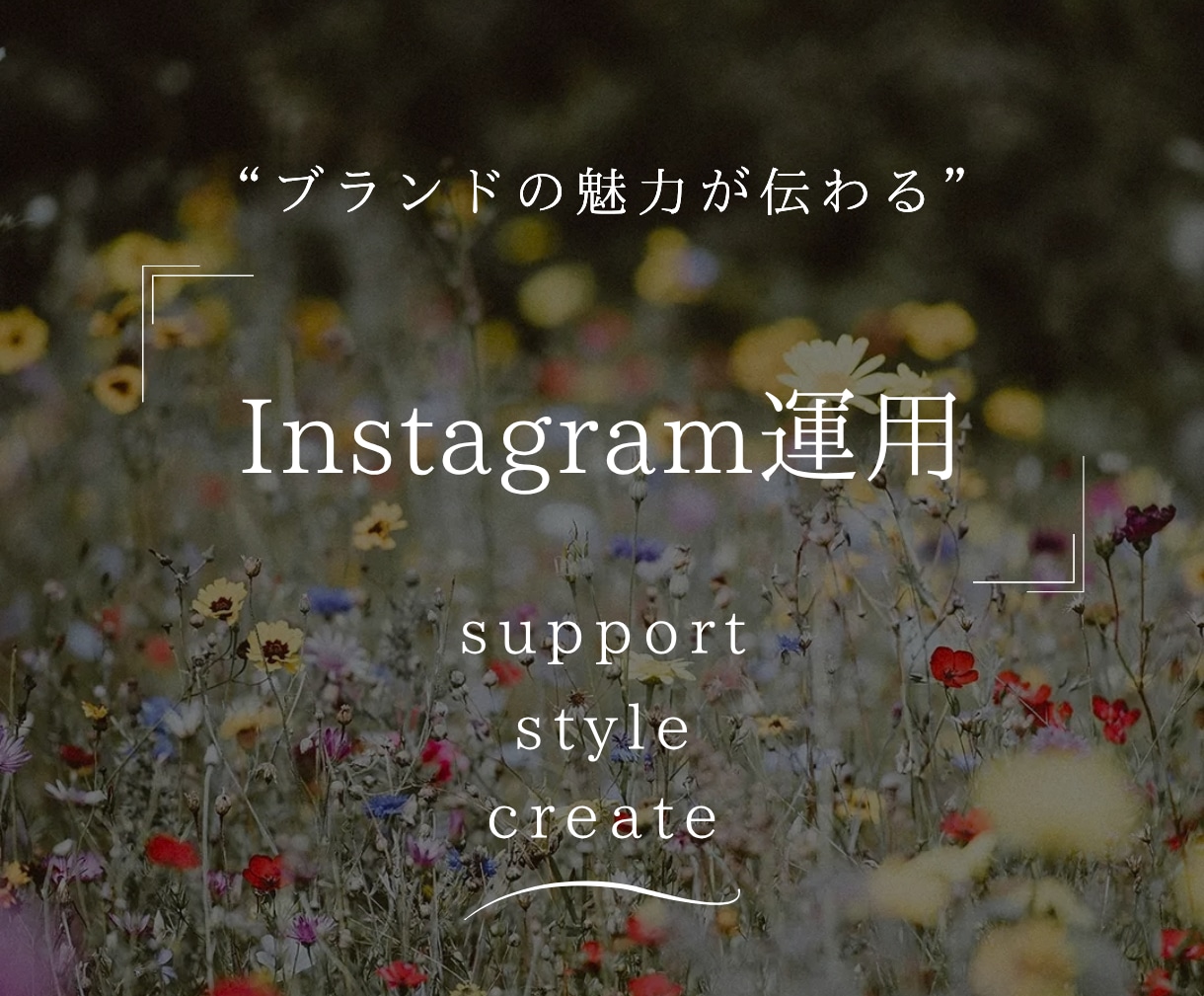 ブランドの魅力が伝わるInstagram運用します 企画・構成・デザイン・投稿・分析まで一貫してサポート イメージ1