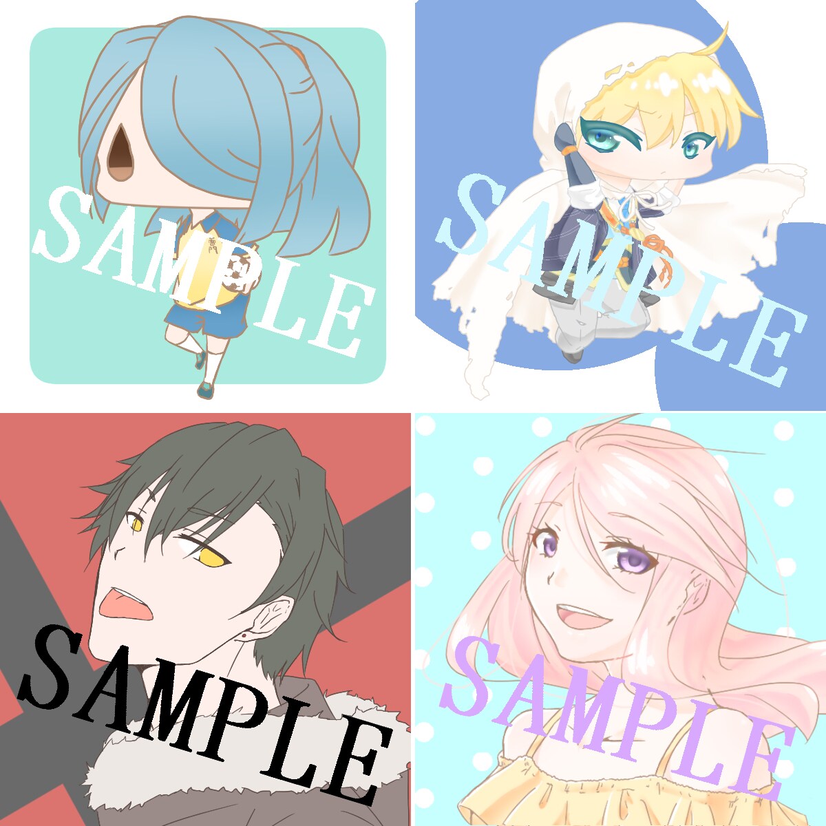 SNSなどのアイコンお描きします デフォルメ、普通頭身お気軽にお申しつけ下さい！ イメージ1