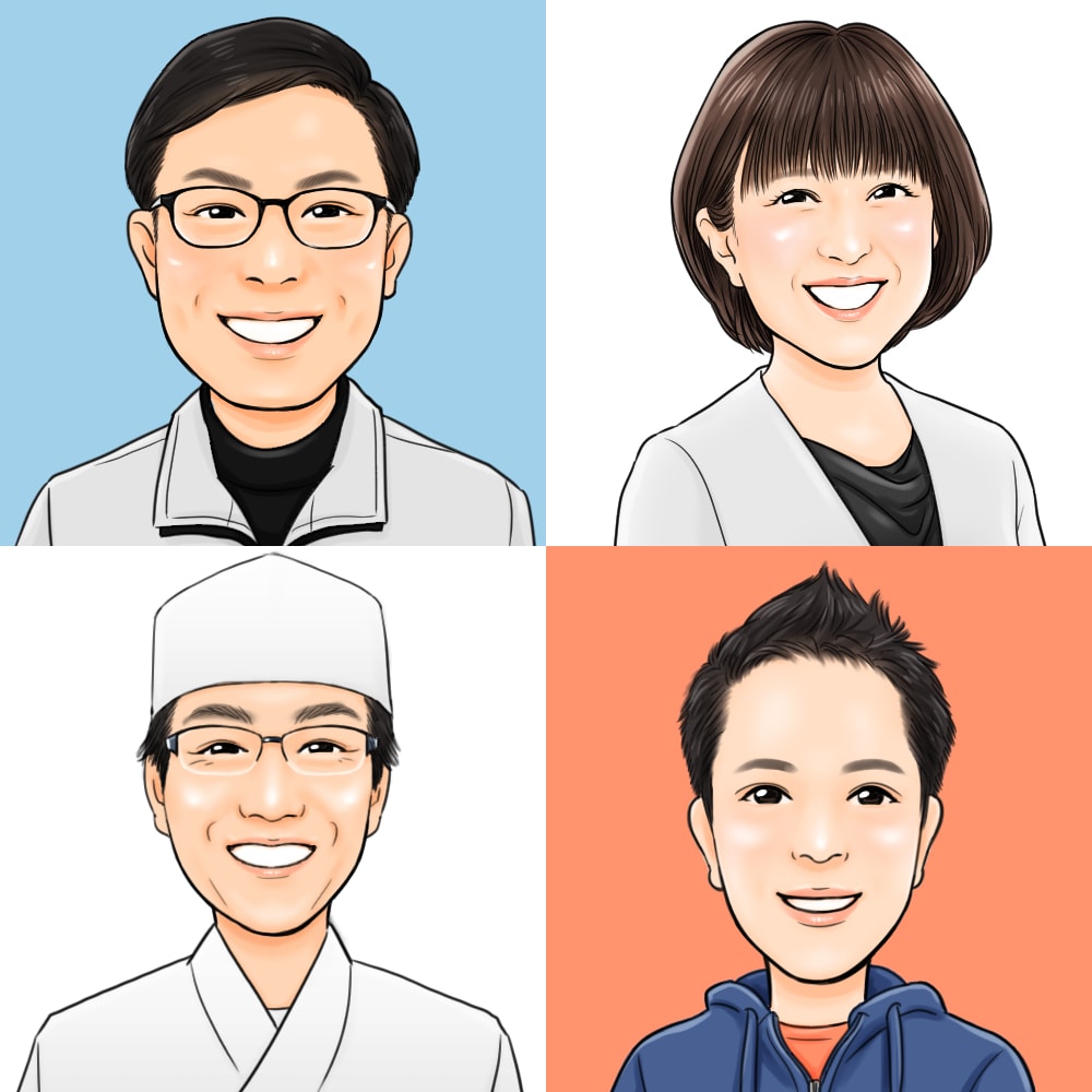 デフォルメ似顔絵をお描きします アイコンや名刺、プレゼントなどにいかがでしょうか♪ イメージ2