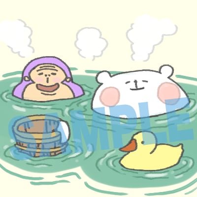 ゆるくてふわふわした可愛いイラスト描きます ゆるポップ系 or ふわタッチ系から選べるゆるふわマスコット イメージ7