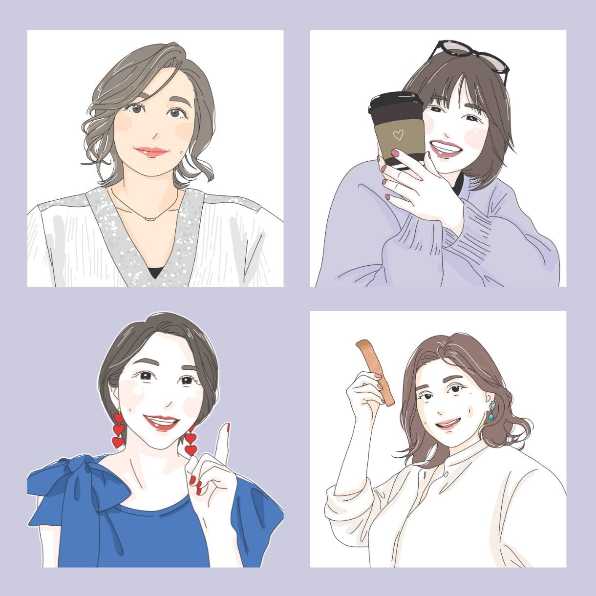 ヒアリングばっちり！似ててキレイな似顔絵描きます 似てる！ほどよくキレイ！で気分UP♪SNSやプレゼントにも イメージ2