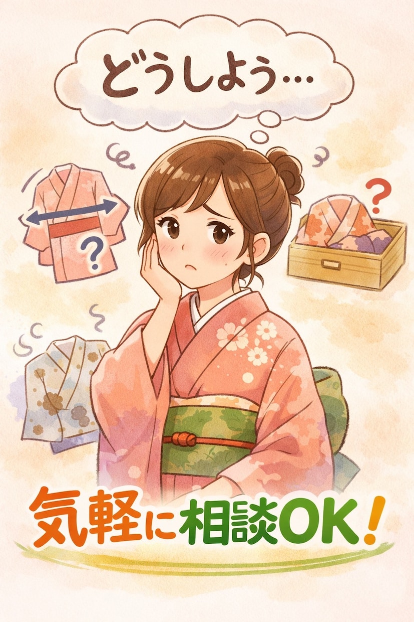 初回10件限定｜現役着物店主が着物相談します 売り込みなしで着物のお悩みを丁寧にお聞きします イメージ1