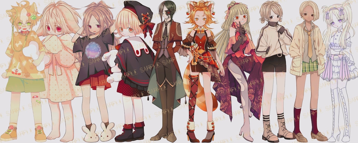 11月まで休止/アイコン・立ち絵などお描きします ご要望にあわせてイラストを作成いたします イメージ10