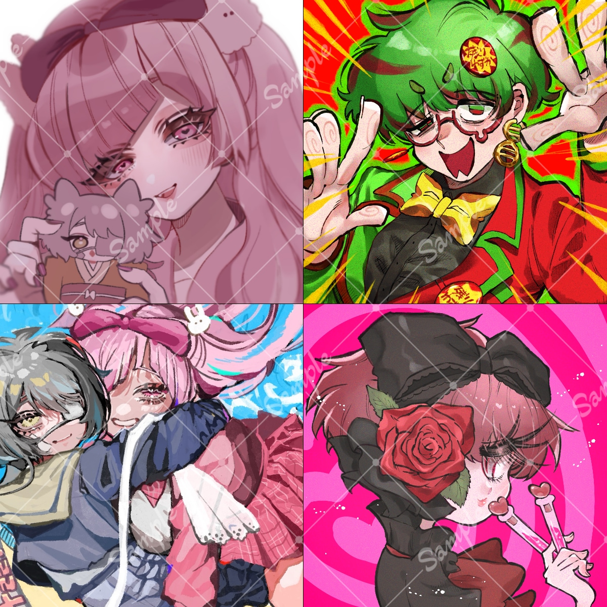 アイコン/夢絵/サムネ◎イラスト制作承ります 使用用途自由！デザイン構図などお気軽にご相談ください♪ イメージ4