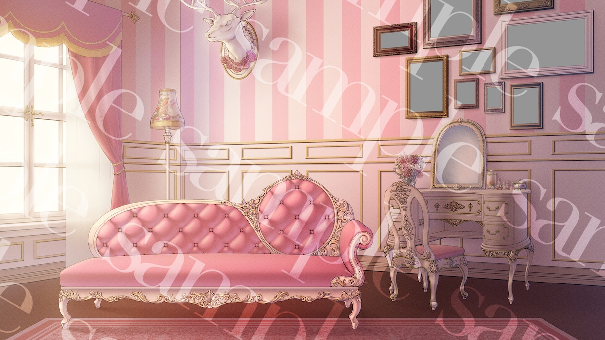 家具無制限◎Vtuber向けお部屋･背景制作します ヒアリングを大切にプロ仕様の高品質オリジナル背景を制作します イメージ5
