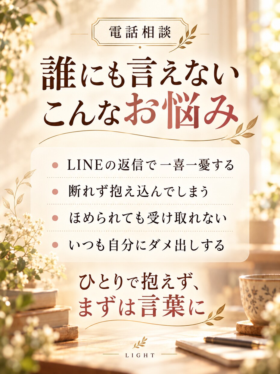 私が悪い、と自分を責めるクセを整理します 「反省」と「自分へのダメ出し」を切り分けます イメージ5
