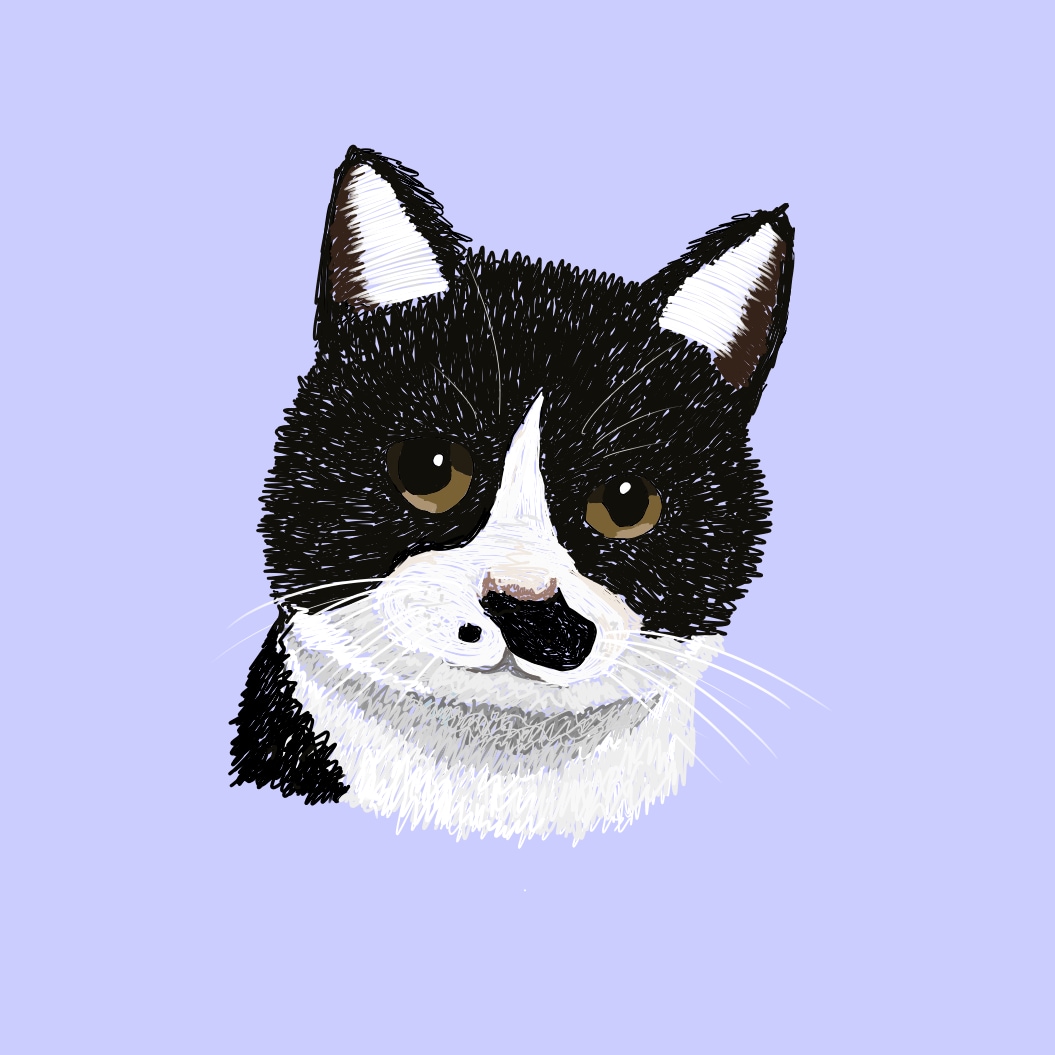 ペットの似顔絵描きます シンプル　イズ　ザ　ベストのスタイルでやってます イメージ2