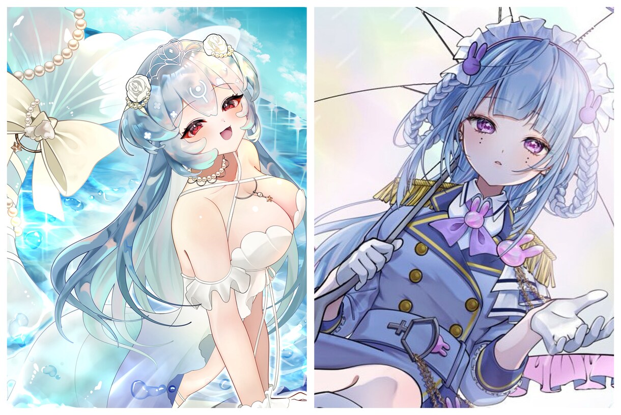 商業利用込み！背景付きイラスト制作ます 背景付きの一枚絵！グッツ◯記念イラスト◯スチル風◯ イメージ5