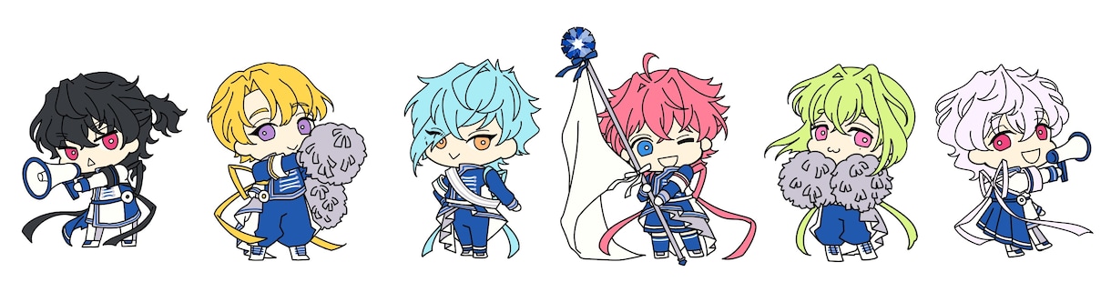 キャラクターの可愛いデフォルメSDイラスト描きます 可愛いデフォルメのイラストを作成します！ イメージ6