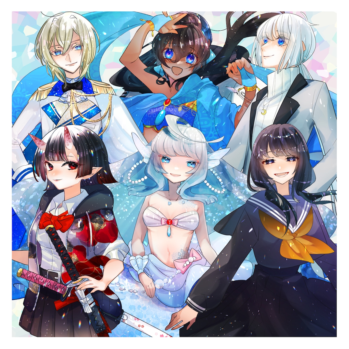 キャラクター立ち絵制作承ります ゲーム・動画等の立ち絵、SDイラスト、一枚絵を描きます イメージ3