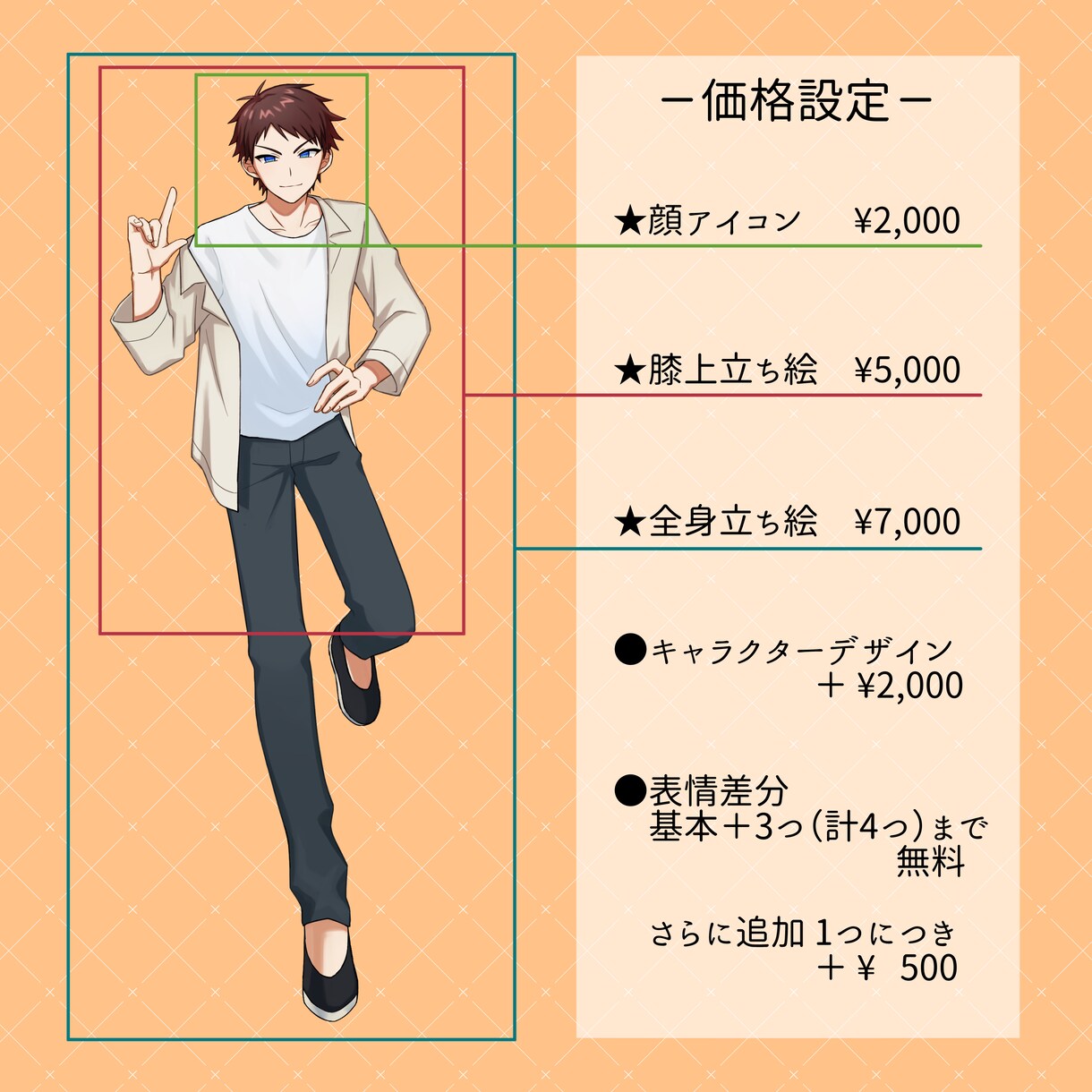 立ち絵デザイン・制作いたします ゲーム、TRPG、動画等にどうぞ！ イメージ2