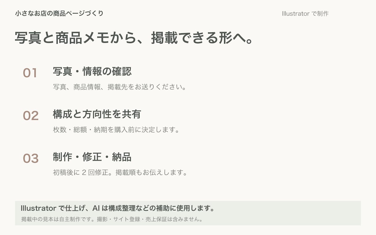 ネットショップの商品画像5枚と説明文を制作します 写真とメモから出品用に。小さなお店・作家さんへ イメージ10