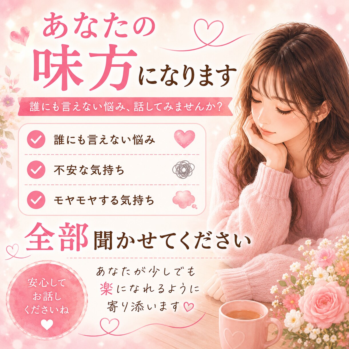 裏切りで壊れそうな心、私が受け止めます 裏切られた痛みは経験した人にしか分からない。何でも話して。 イメージ5
