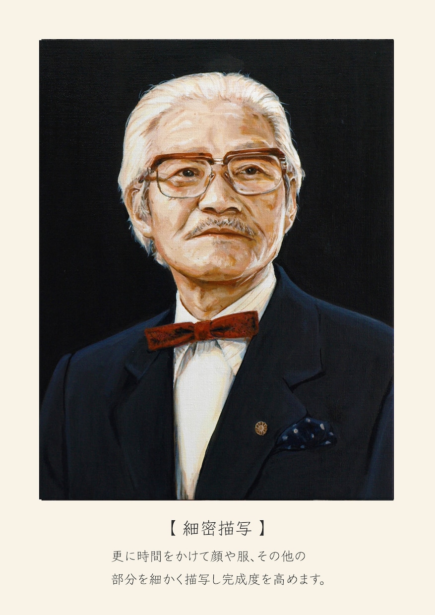 油絵で高級感のある肖像画を描きます 美術をもっと身近に。絵画を飾ったり、贈ったりしてみませんか？ イメージ10