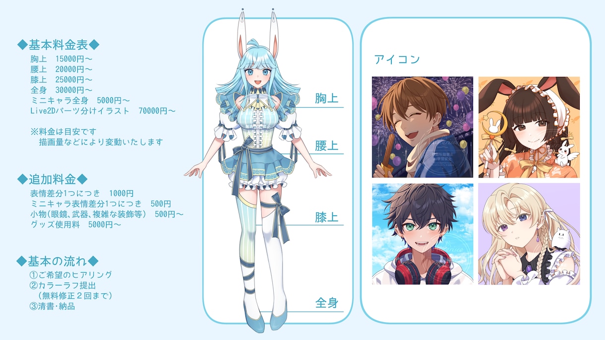 １枚絵・アイコン等◆生き生きしたイラスト描きます キラキラとした表情のキャラクターデザインが得意です！ イメージ10