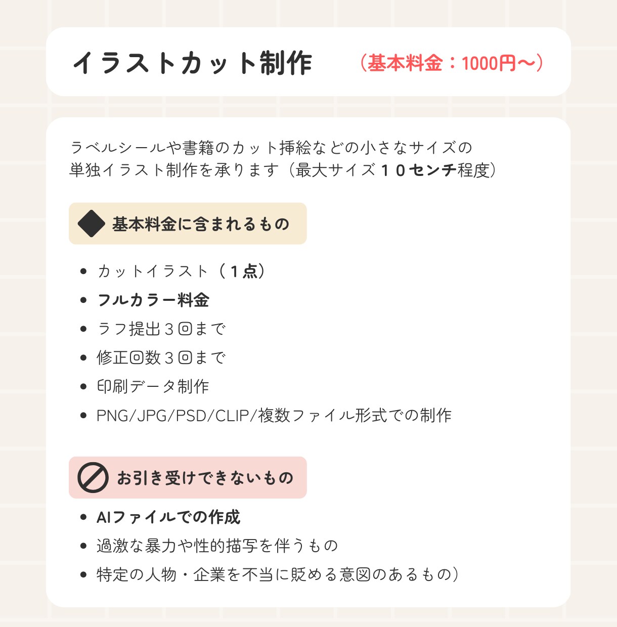 イラストカットを作成いたします 挿絵・ラベル用など小さなイラスト作成（印刷対応可） イメージ5