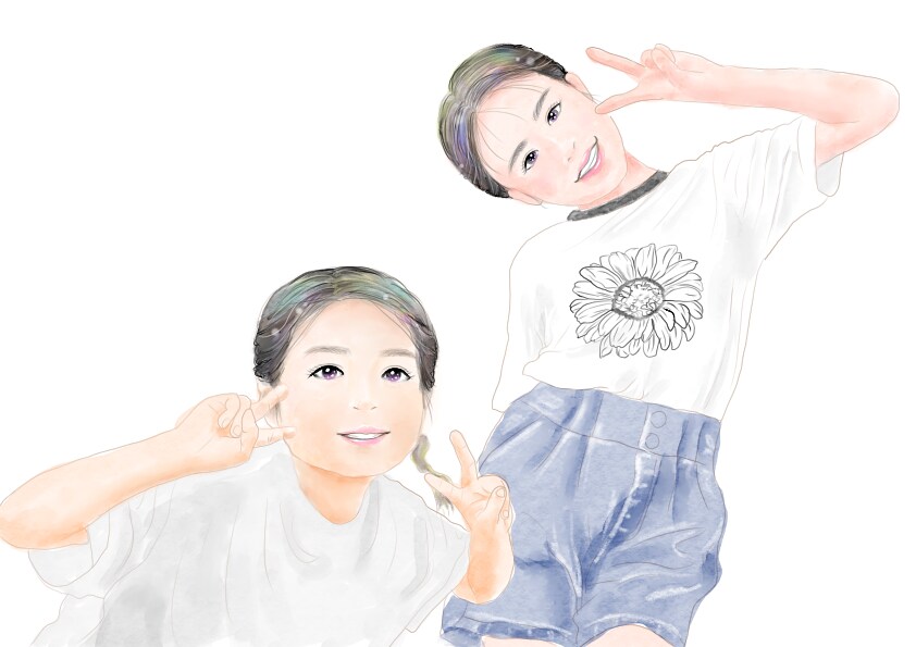 あたたかくて、やさしい似顔絵描きます SNSアイコンや大切な人への記念日ギフトに イメージ4